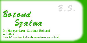 botond szalma business card